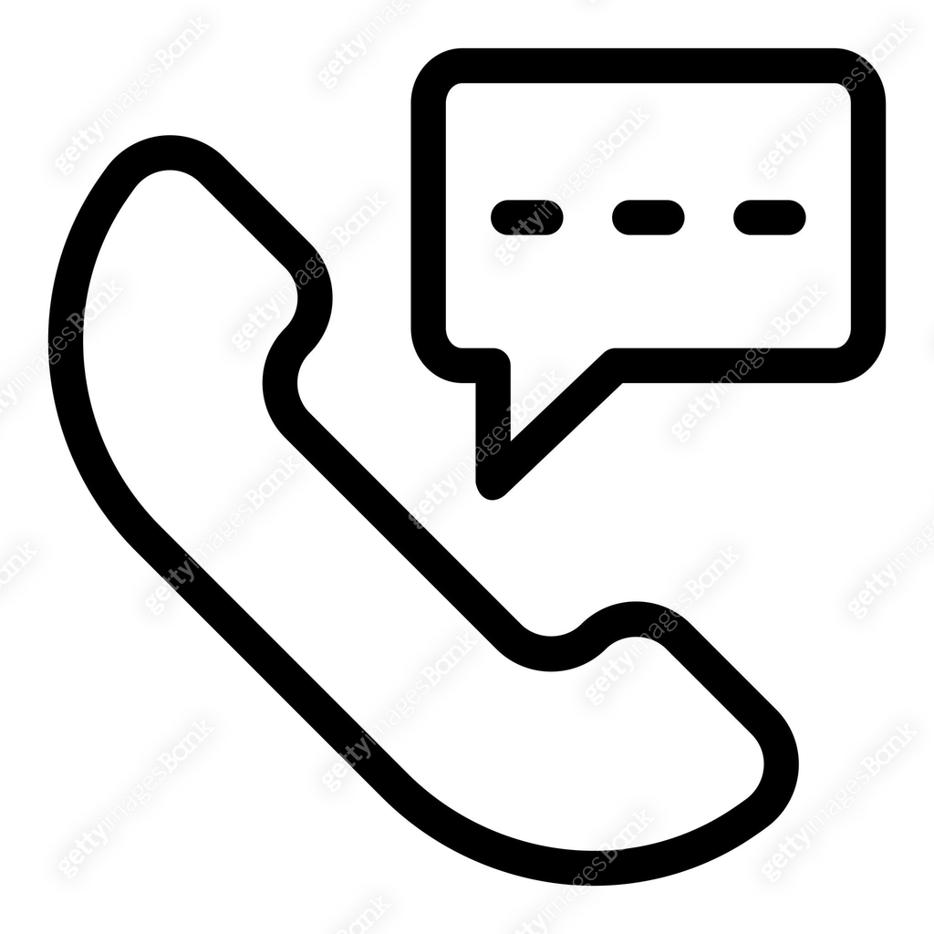 Call icon with speech bubbles. Chatting call sign. Telephone symbol ...