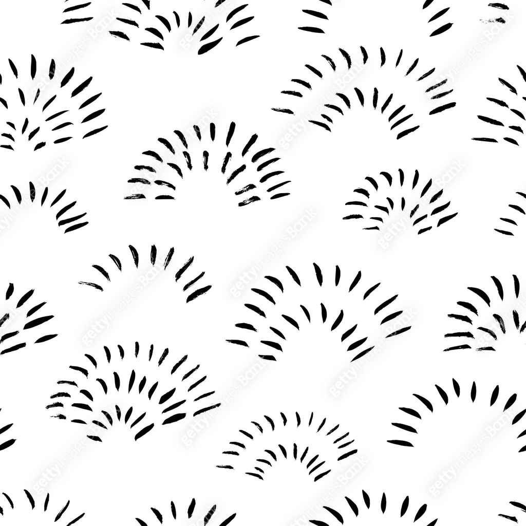Hand drawn doodle arches vector seamless pattern. Abstract rounded ...