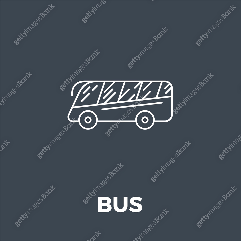 Bus Line Icon 이미지 (1284955896) 일러스트, 무료 일러스트, 아이콘, 무료 아이콘 - 게티이미지뱅크