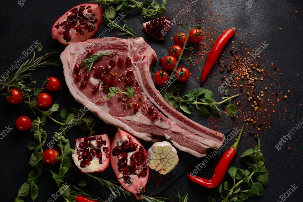 Fresh Raw Beef bone rib steak 이미지 (1287572148) - 게티이미지뱅크