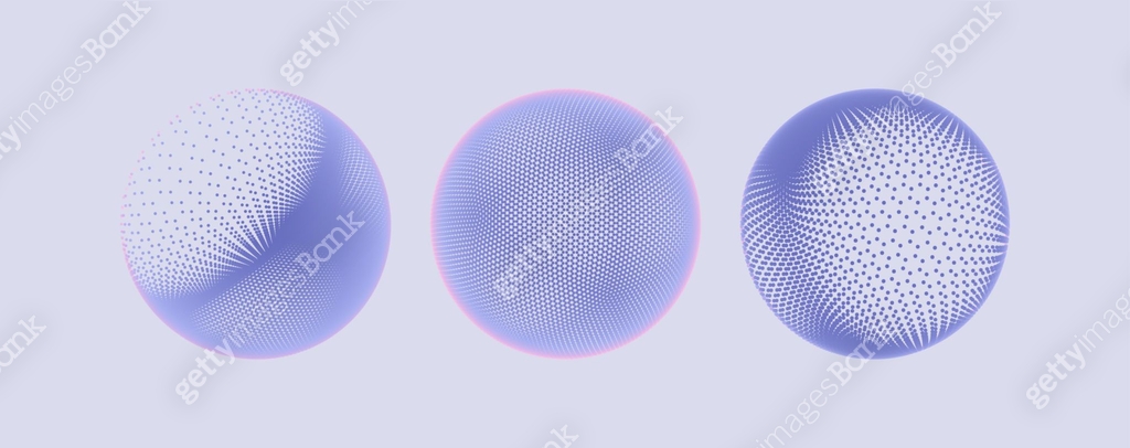 The sphere consisting of points. Global digital connections. Technology ...