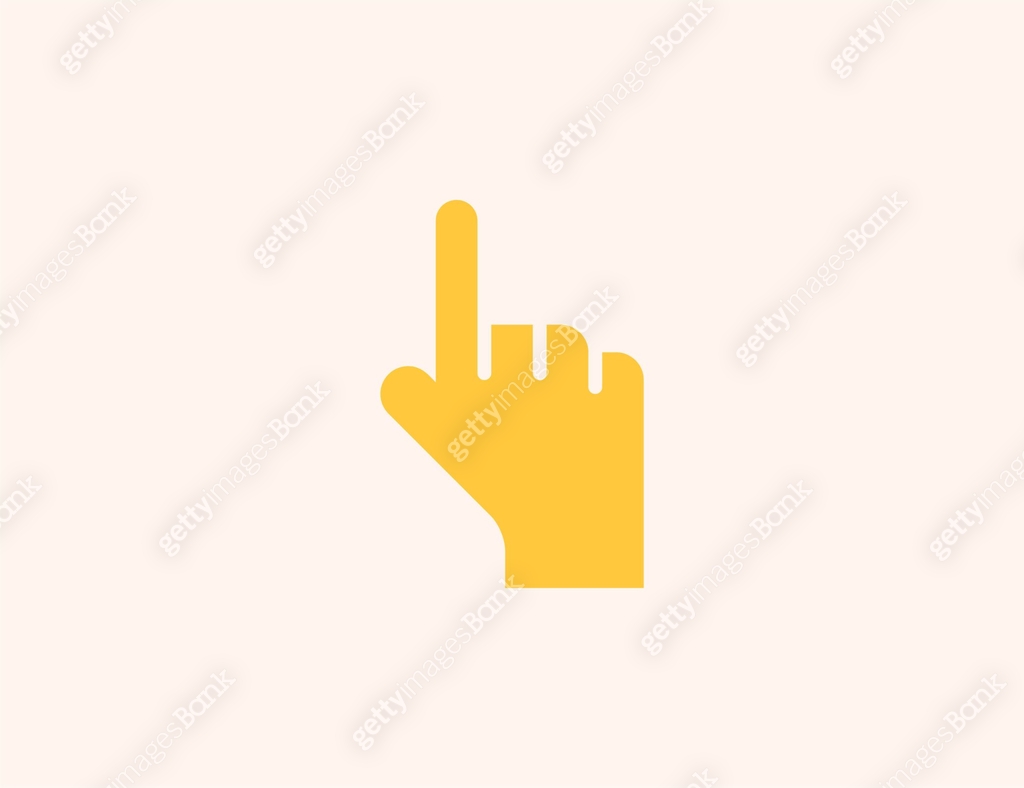 Backhand Index Pointing Up vector icon. Isolated Index Finger Pointing ...