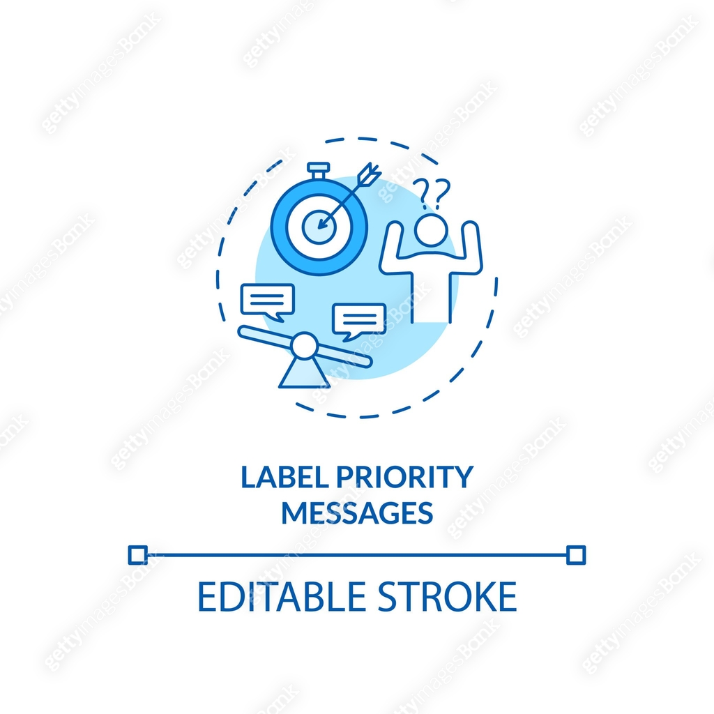 Consistent Labelling Icon Labeling priority messages concept icon 이미지 (1297414488) 일러스트, 무료 일러스트 ...