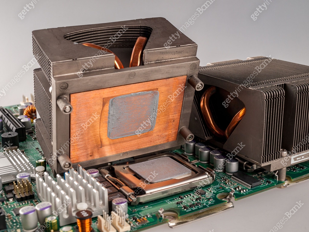 cooling fan with cpu in the computer system unit, cooling the computer ...