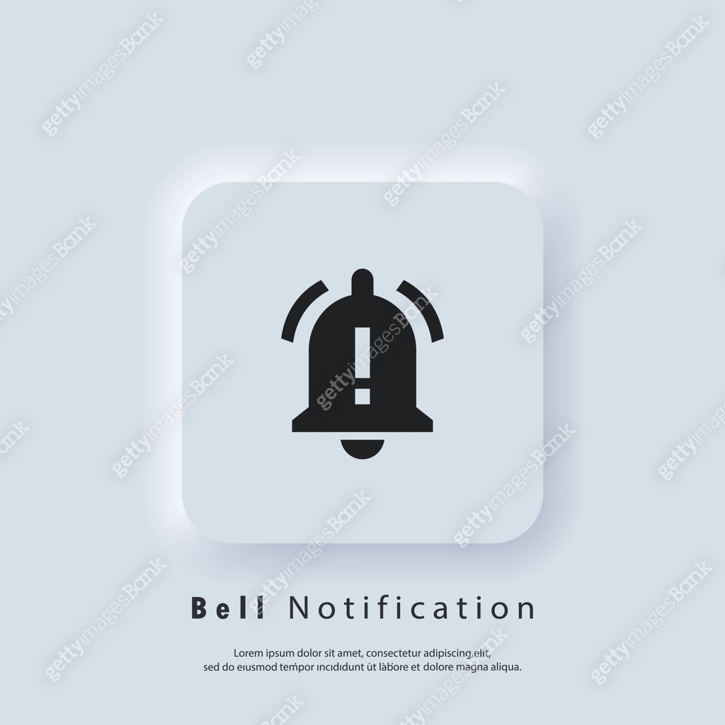 Notification icon. Bell notification and sound icons. Notification bell ...