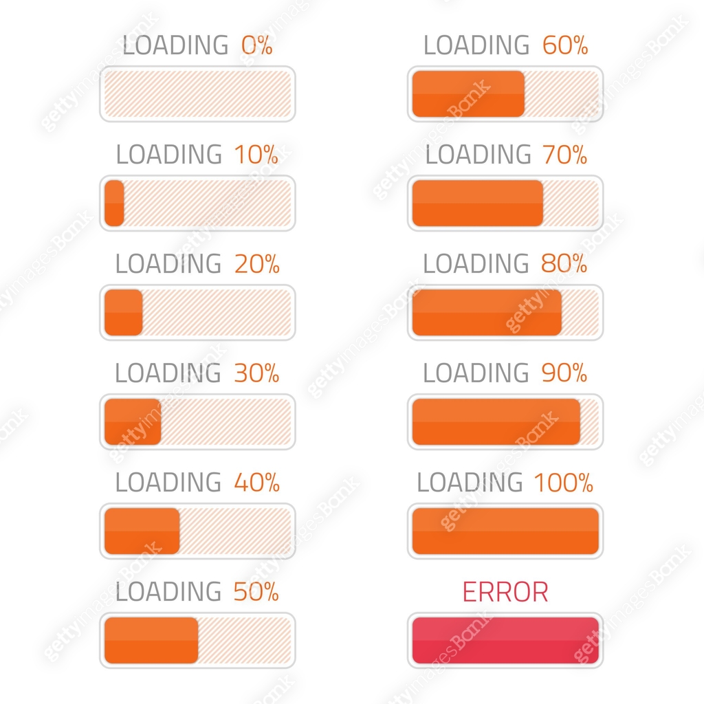 Small Loading Bar Loading bars elements set. 이미지 (1305317757) 일러스트, 무료 일러스트, 아이콘, 무료 아이콘 ...
