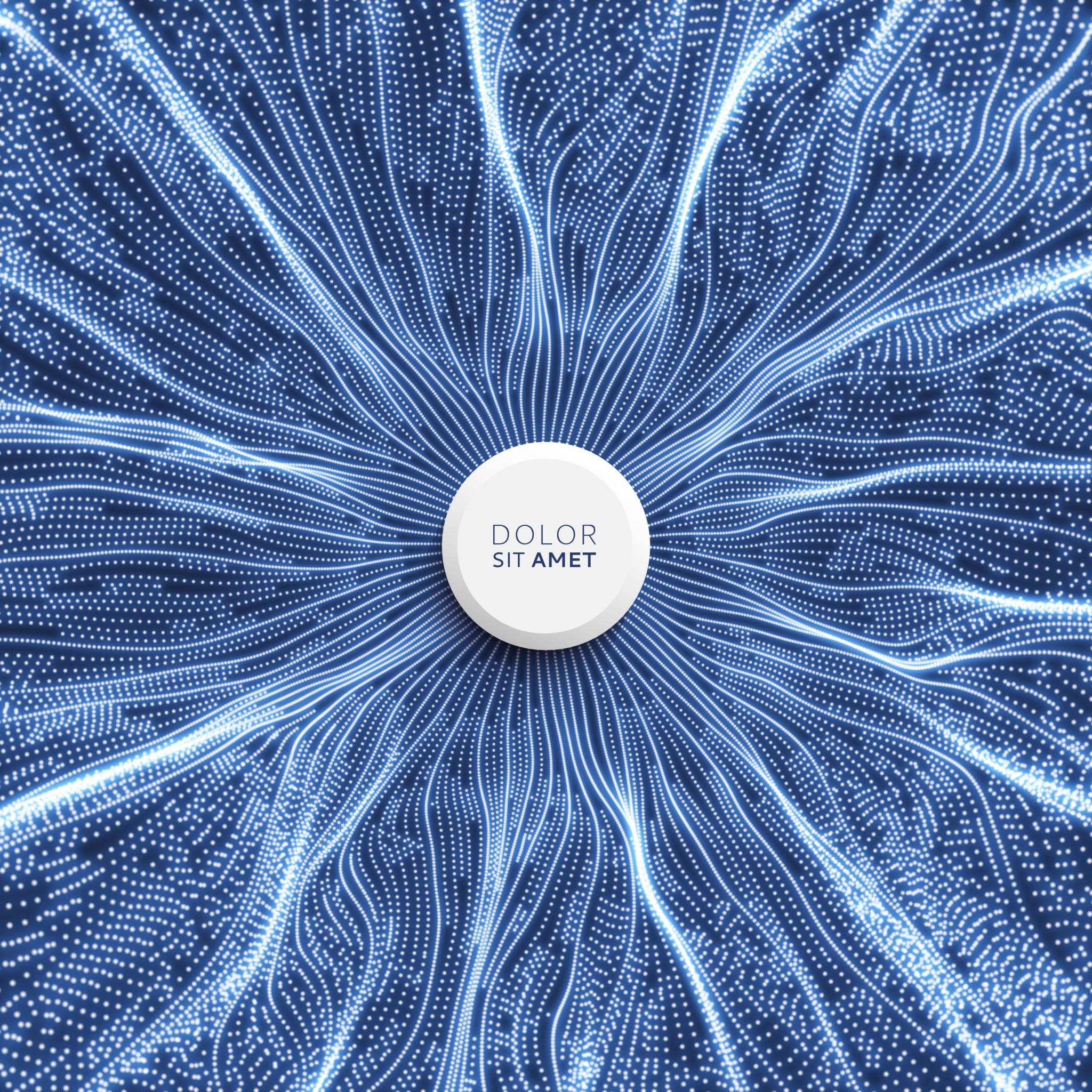 Small particles strive out of center. Array with dynamic particles ...