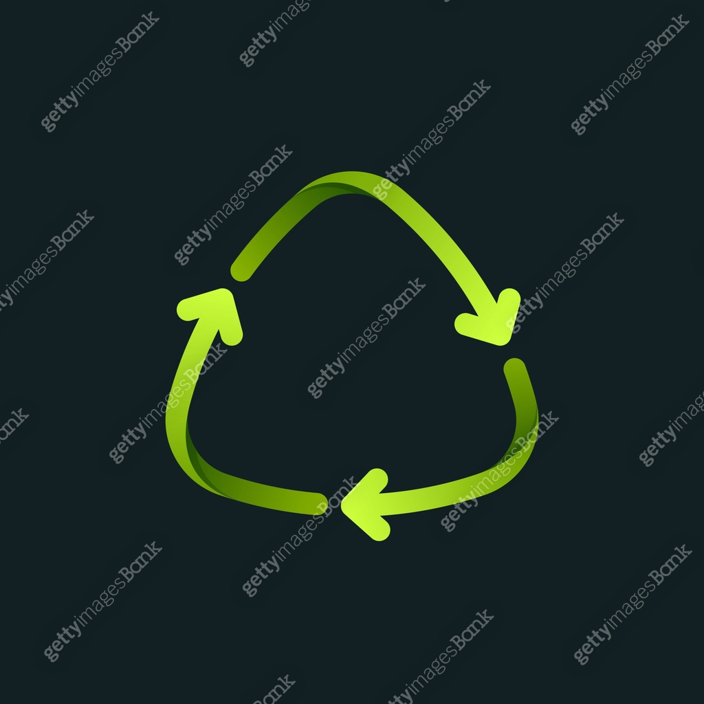 One Recycle Line Recycling symbol with number one line logo. 이미지 (1315140642) 일러스트, 무료 ...