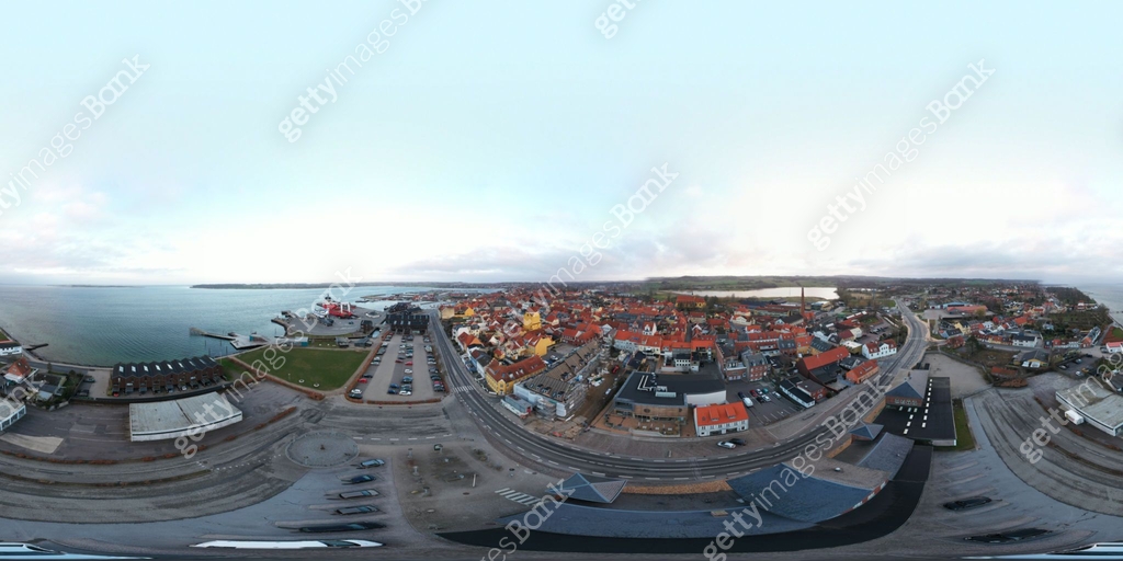 Red rooftops in small town panoramic view 이미지 (1310465030) - 게티이미지뱅크