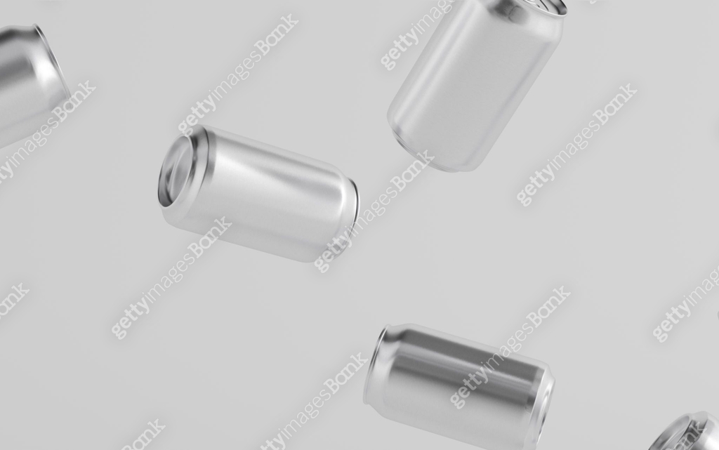 Floating Can 12 oz. / 350ml Aluminium Can Mockup - Multiple Floating Cans 이미지 ...