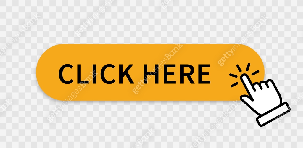 Click Click Click Click here yellow button with hand cursor. Click hand pointer clicking ...