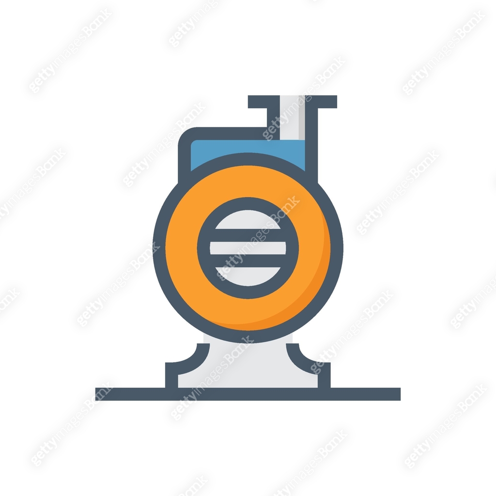Centrifugal pump vector icon design for control, supply or distribution ...