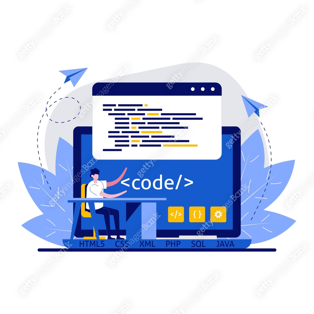 Web development, programming and coding concept with character ...