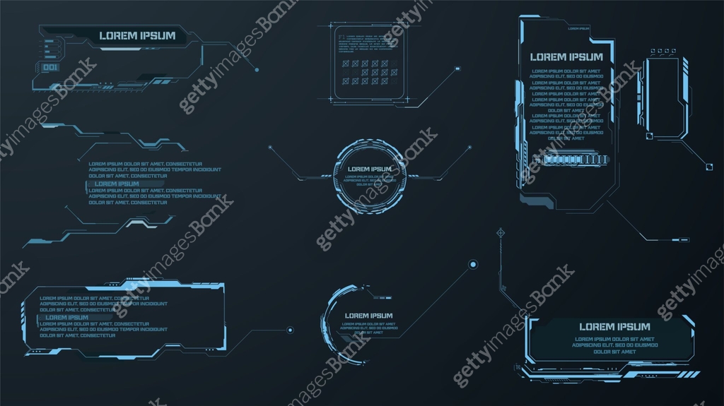 Tech Callouts Vector Callouts titles. Callout bar labels, information call box bars and ...