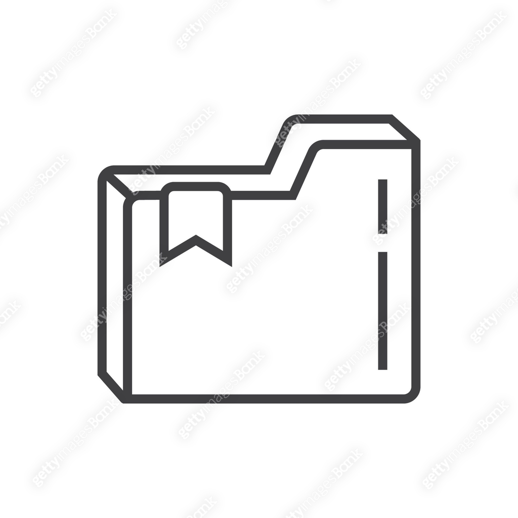 Bookmark Tag Line Bookmark tag, label icon vector in outline style. Bookmark line symbol ...
