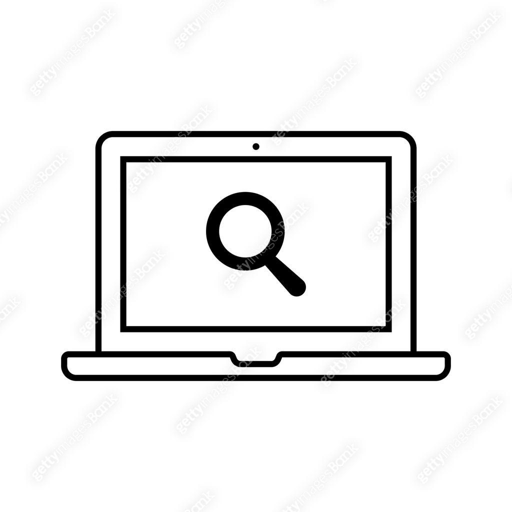Simple vector icons for search, discovery, magnifying glass, personal ...
