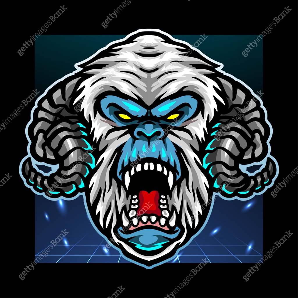 Yeti head mascot. esport logo design 이미지 (1321899983) 일러스트, 무료 일러스트 ...