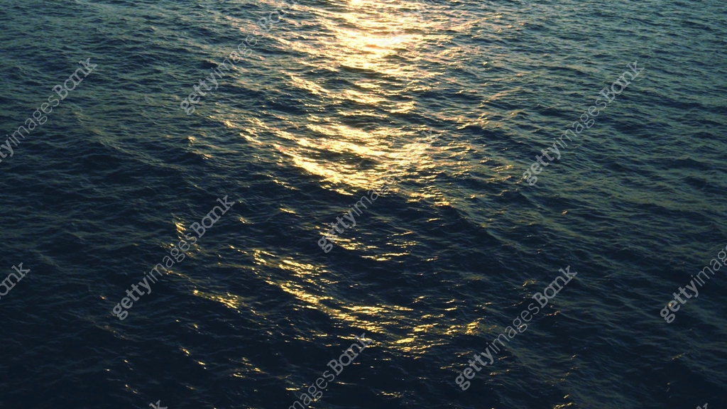 3D rendering of ocean surface, sea with numerous waves. Drinking water ...