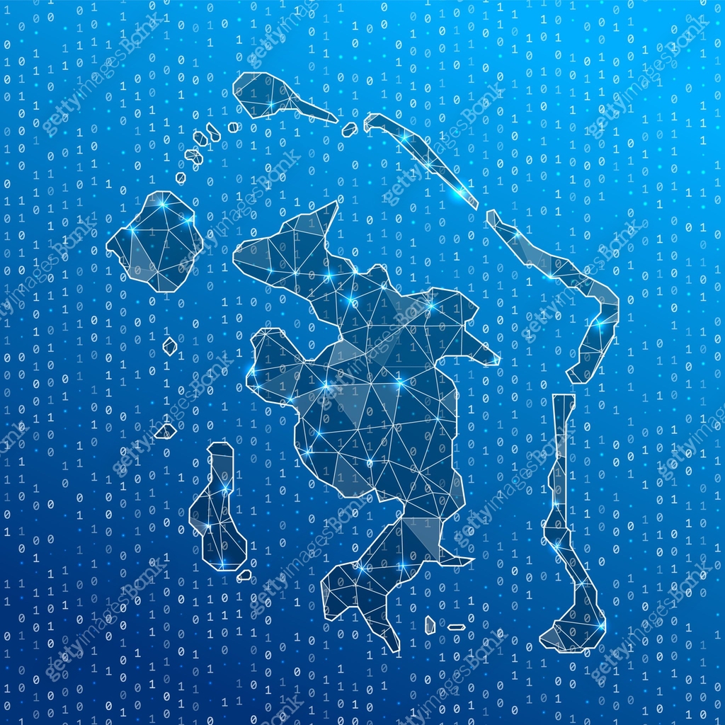 Bora Computer Map Network map of Bora Bora. 이미지 (1336033515) 일러스트, 무료 일러스트 - 게티이미지뱅크