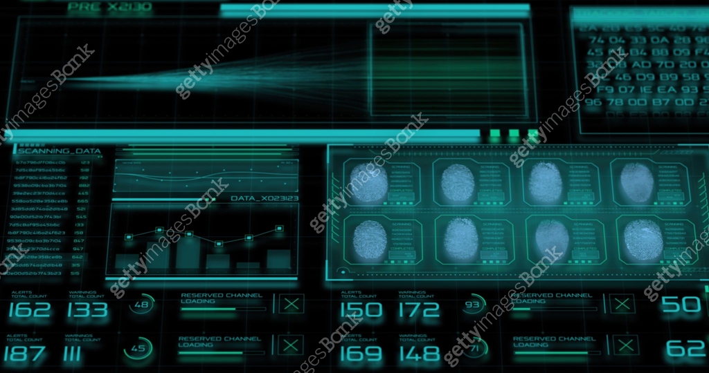 The computer interface of the software used by the police, the FBI, the ...