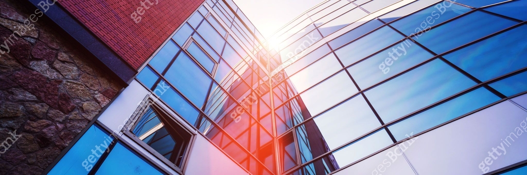 Neoteric Building Modern neoteric high building wall with big glass windows 이미지 ...