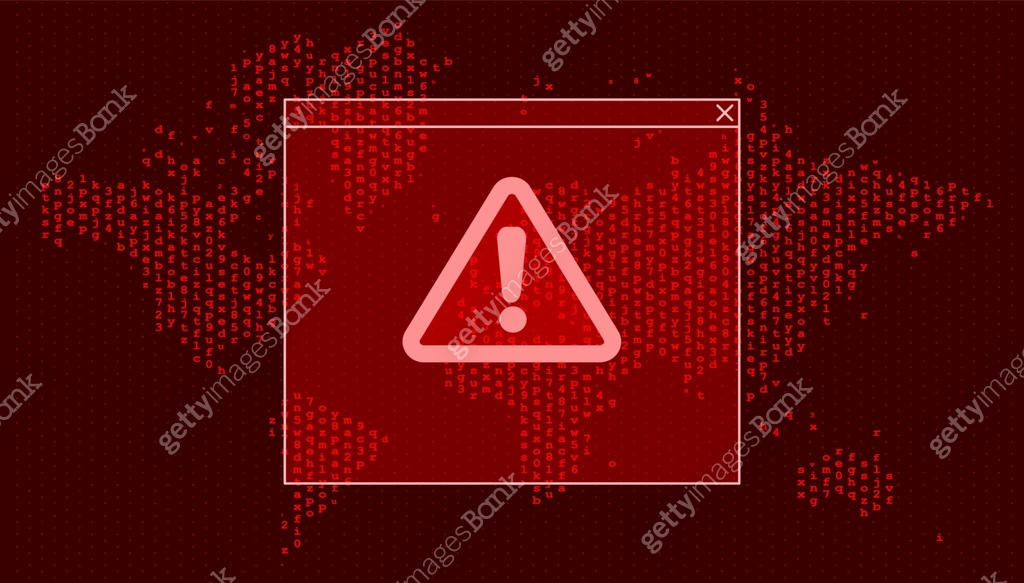 Futuristic Digital Technology Vector Background. Cyber Attack ...