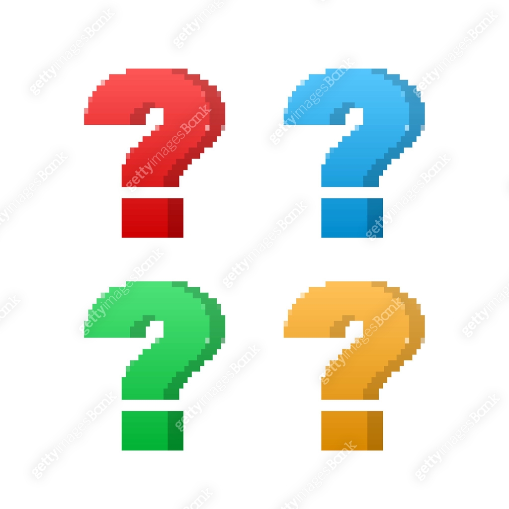 Bit Question Mark Pixel art 8-bit Question mark. Vector stock illustration. 이미지 ...