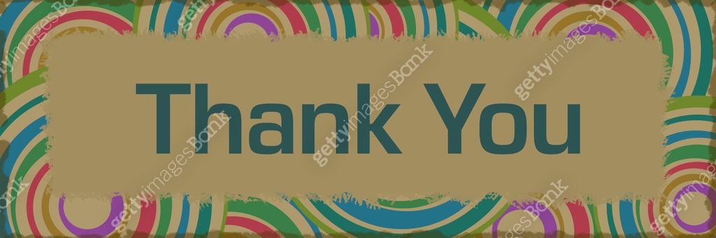 Thank You Colourful Vintage Circular Scratch Background 이미지 (1365111225 ...