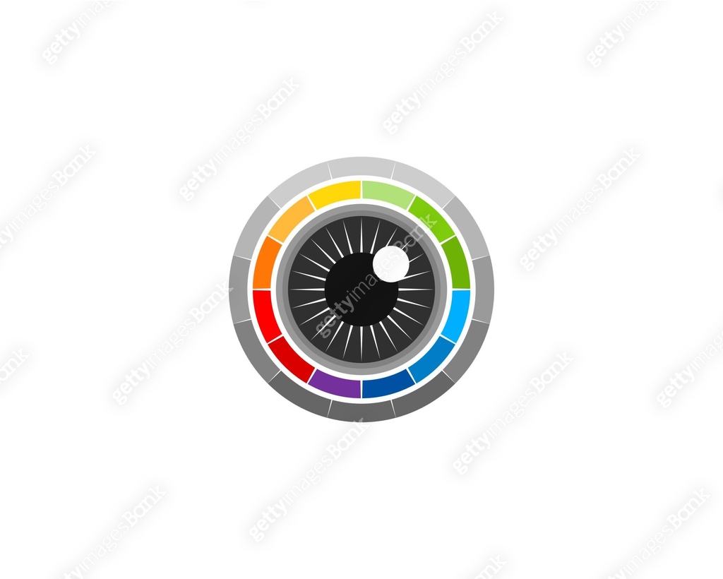 Lens camera with spectrum color palette inside 이미지 (1362636680) 일러스트 ...