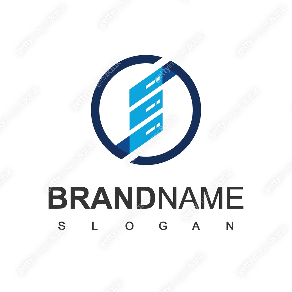 Server logo design template, Data Center And Server Icon Vector 이미지 ...