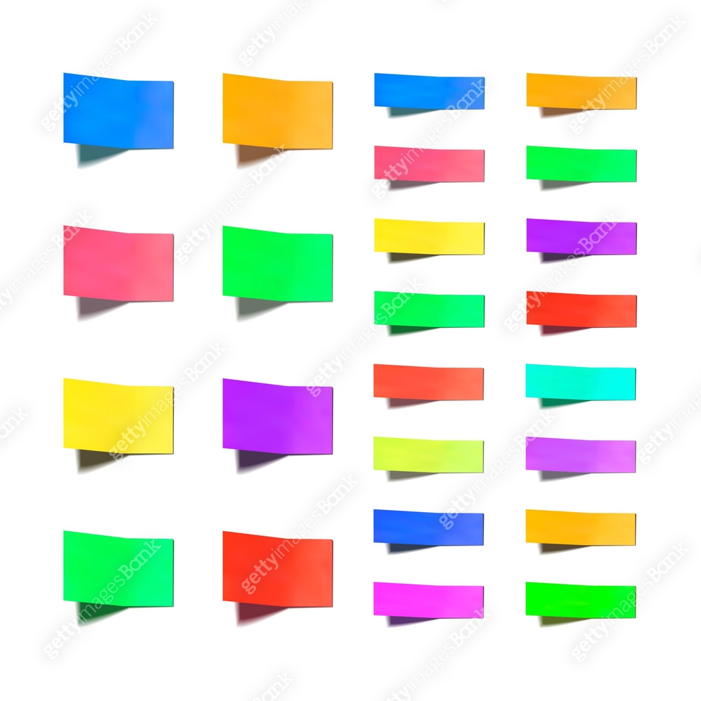 Vector Sticker Colored Vector Set of Colorful Stickers with Shadows Isolated on White ...