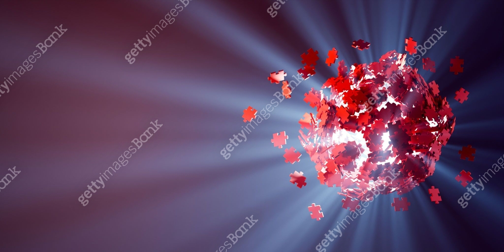 Exploding jigsaw puzzle pieces 이미지 (1363579398) 일러스트, 무료 일러스트 - 게티이미지뱅크