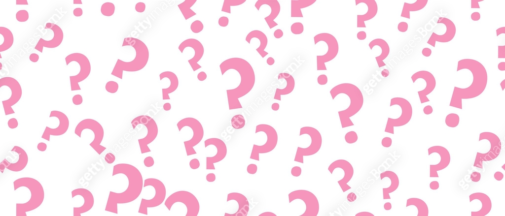 Many random question signs marks on seamless pattern isolated on a ...