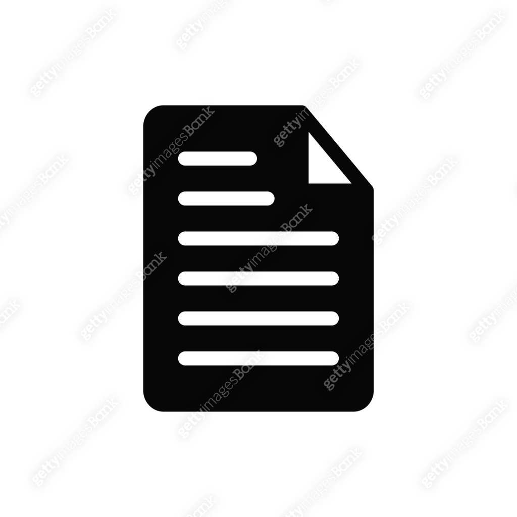 Document icon vector, UI sign. 이미지 (1372119677) 일러스트, 무료 일러스트 - 게티이미지뱅크