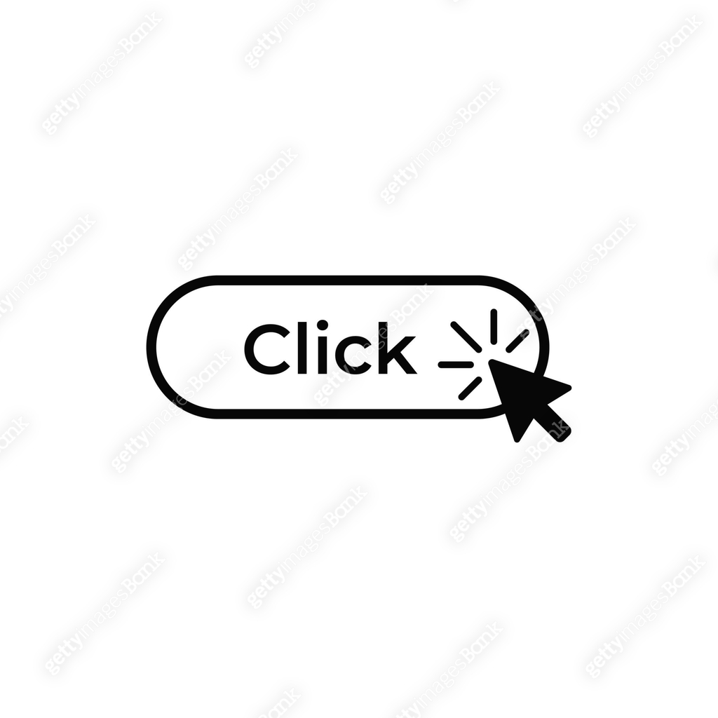 Click button icon vector, UI sign. 이미지 (1372119797) 일러스트, 무료 일러스트 - 게티이미지뱅크