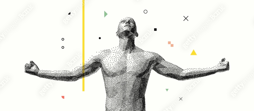 Freedom Men Vector Man spread his arms in different directions. Men enjoying the freedom ...