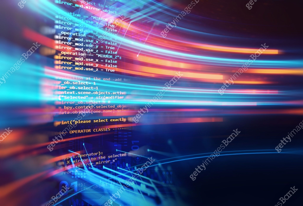 Programming code abstract technology background of software developer ...