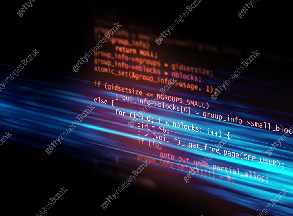 Programming code abstract technology background of software developer ...