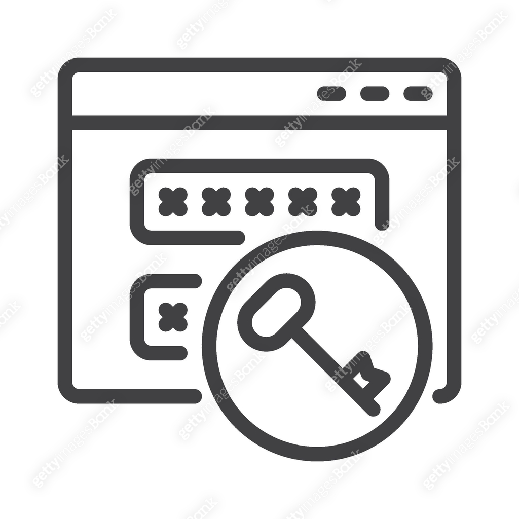 Login and password key line icon. 이미지 (1387232270) 일러스트, 무료 일러스트, 아이콘 ...