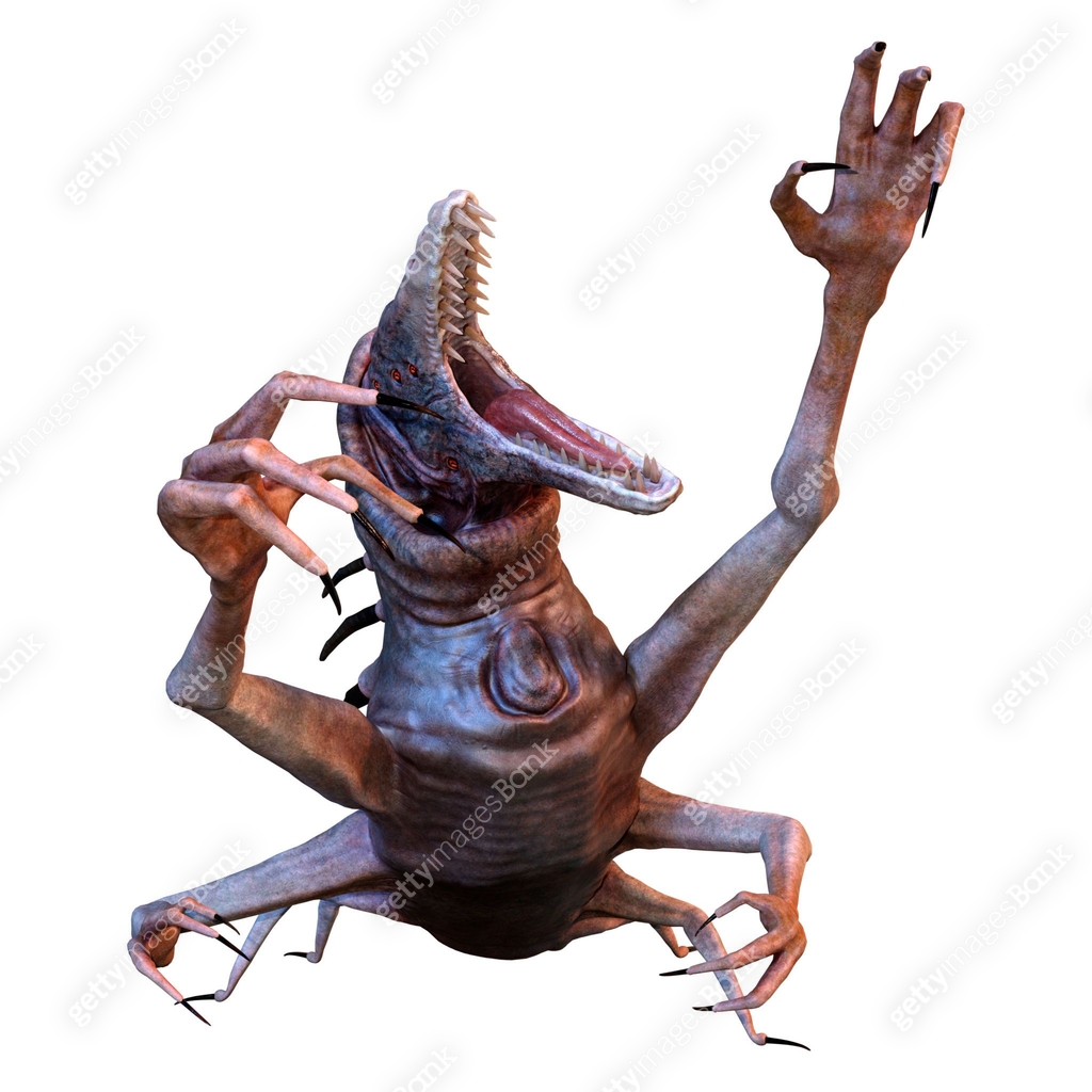 3D Rendering Fantasy Creature on White 이미지 (1379168801) 일러스트, 무료 일러스트 ...