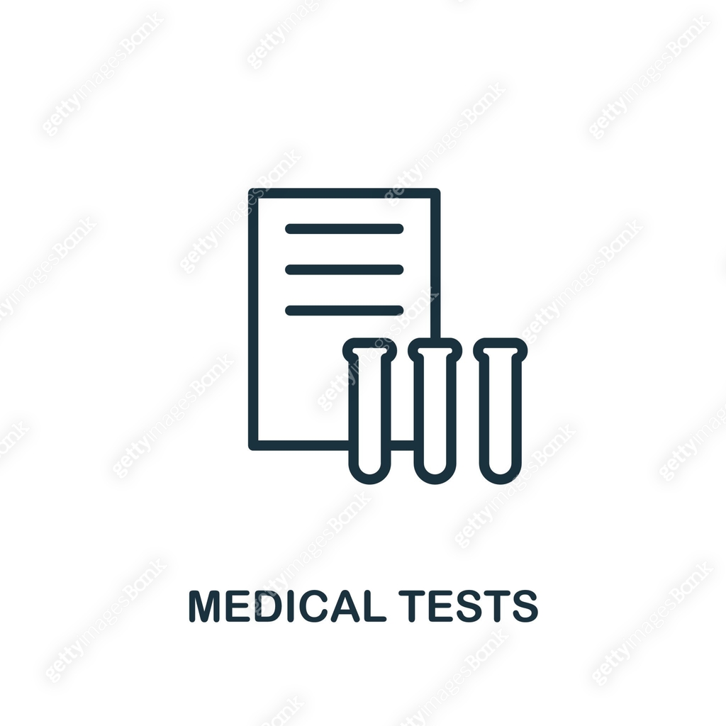 Medical Tests icon outline style. Thin line creative Medical Tests icon ...