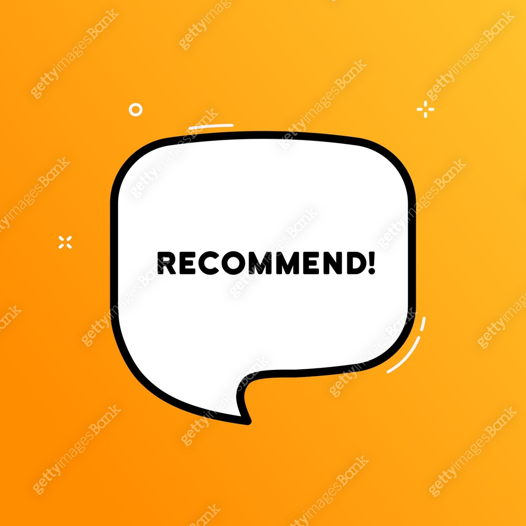 Recommend Text Speech bubble with recommend text. Boom retro comic style. Pop art ...