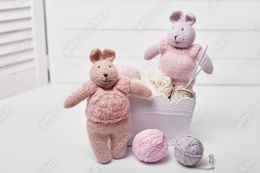 Needlework and knitting. Hobbies and creativity. Knit for children ...