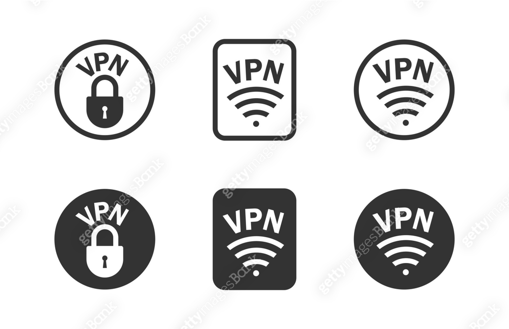Vpn lock icon set. Safe vpn symbol. Vector illustration. 이미지 ...