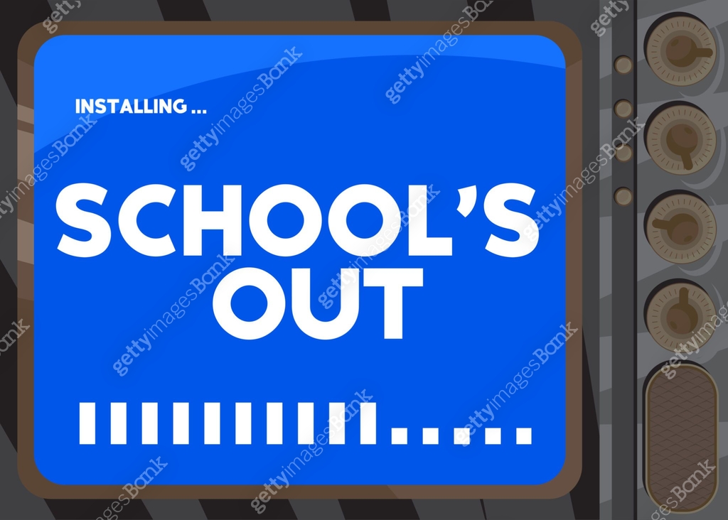 Cartoon Computer With the word School's Out. 이미지 (1397287729) 일러스트, 무료 ...