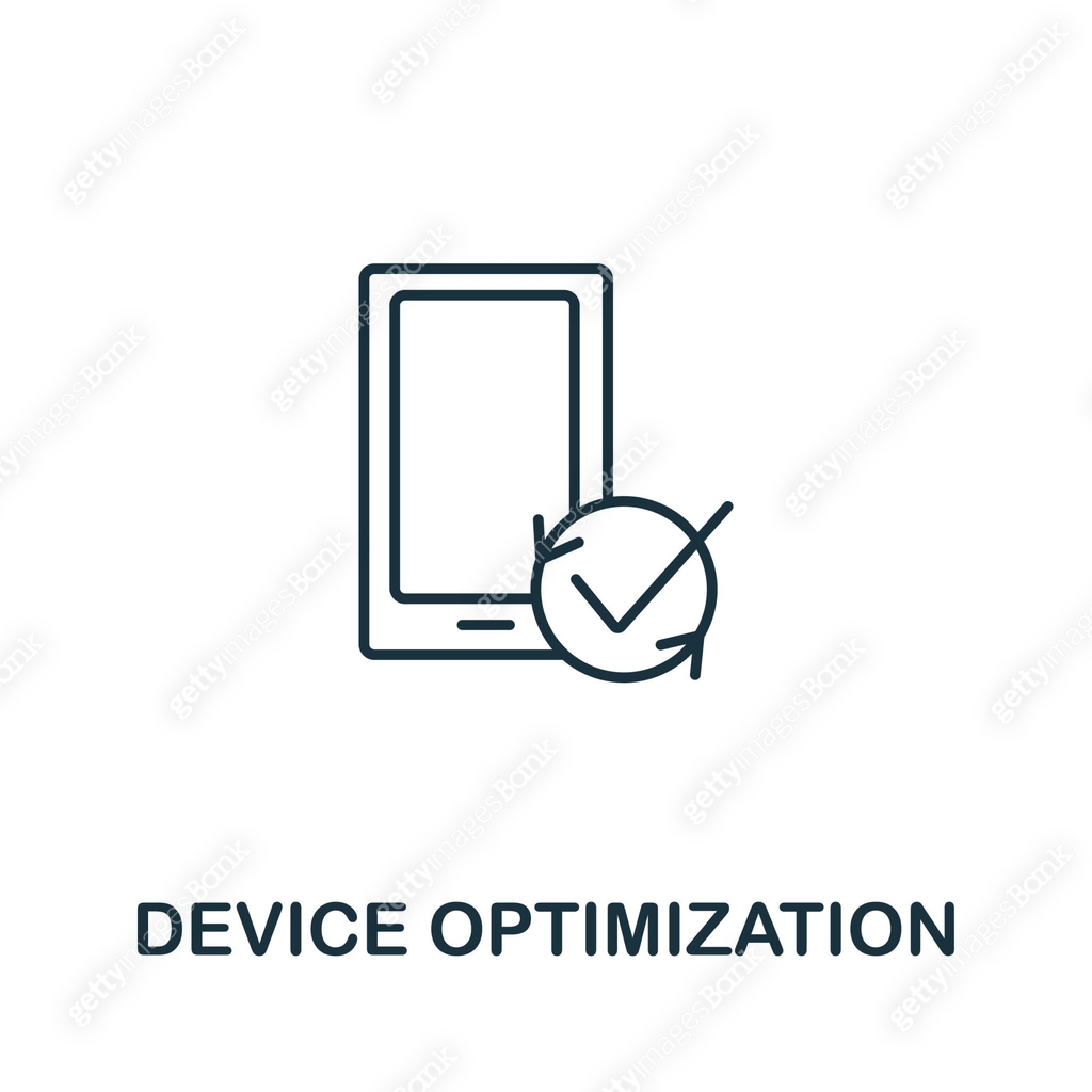 Device Optimization icon from seo collection. Simple line Device ...