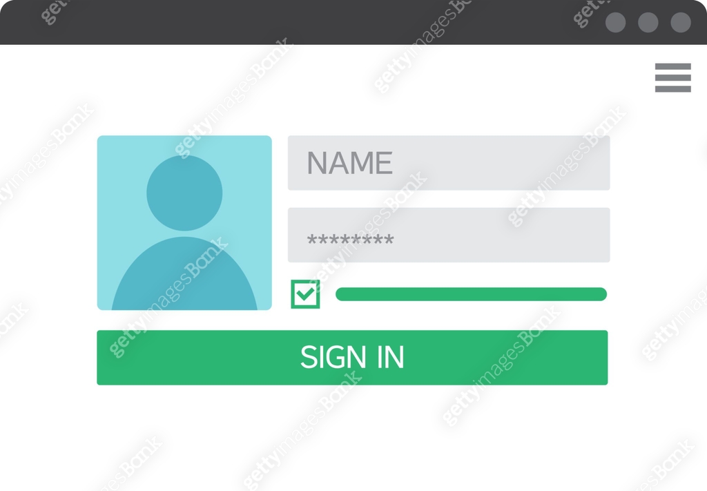Login Form UI UX Web Design Template 이미지 (1402106138) 일러스트, 무료 일러스트 ...