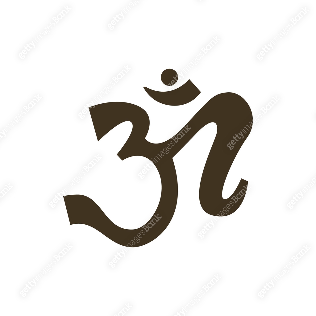 Primoridal Symbol Examples Mantra Om or Aum symbol of divine Trimurti (triad) of Brahma, Vishnu ...