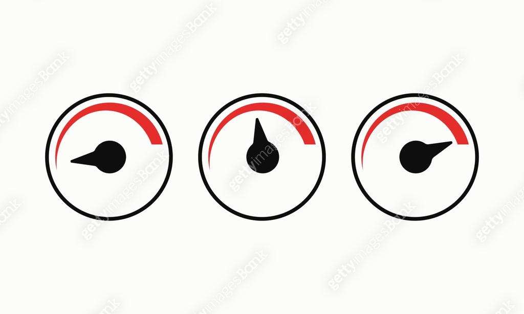 Speed measurement. Vector illustration. Movement, internet, connection ...
