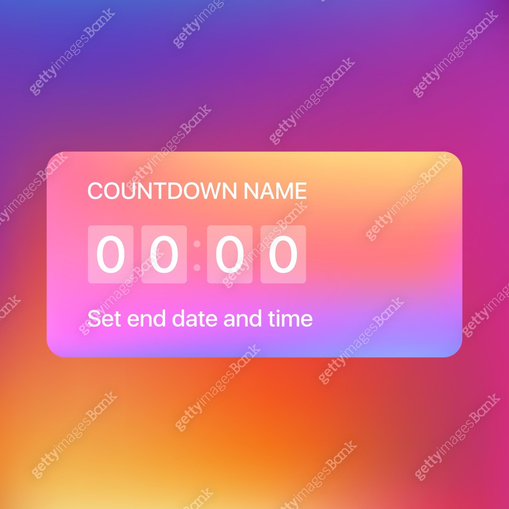 Countdown vector illustration. Countdown name, set and time and date ...